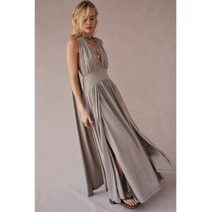 Free People Selena Maxi in Rock Ridge Gris MEDIUM NWT
